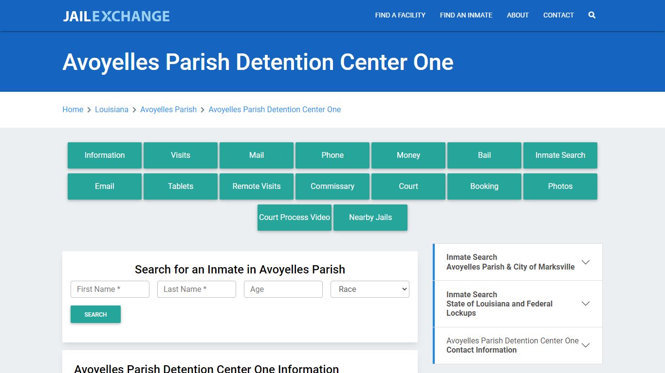 Avoyelles Parish Detention Center One - Jail Exchange